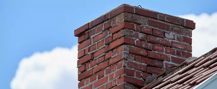 Brick Chimney Flue Installation in Amherst Center, MA