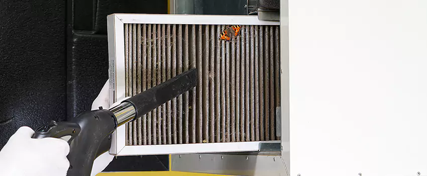 Clogged Air Duct Cleaning Process in Amherst Center, MA