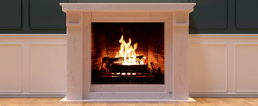 Decorative Electric Fireplace Installation in Amherst Center, Massachusetts