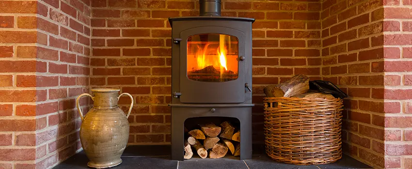 Metal Firebox Installation For Fireplace in Amherst Center, Massachusetts