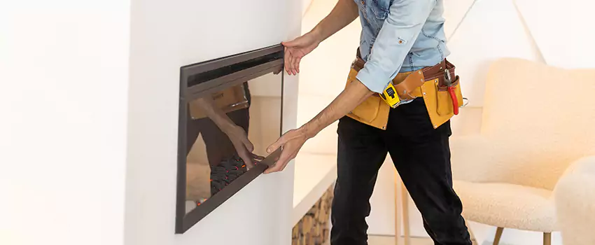 Metal Fireplace Installation in Amherst Center, Massachusetts