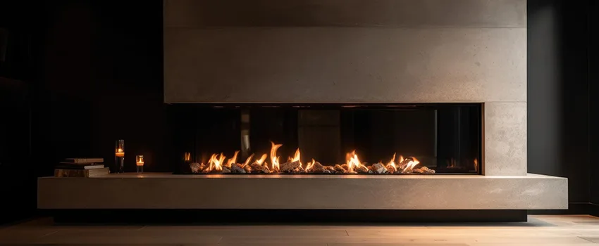 Gas Fireplace Ember Bed Design Services in Amherst Center, Massachusetts