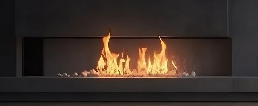 B-Vent Gas Fireplace Installation in Amherst Center, MA