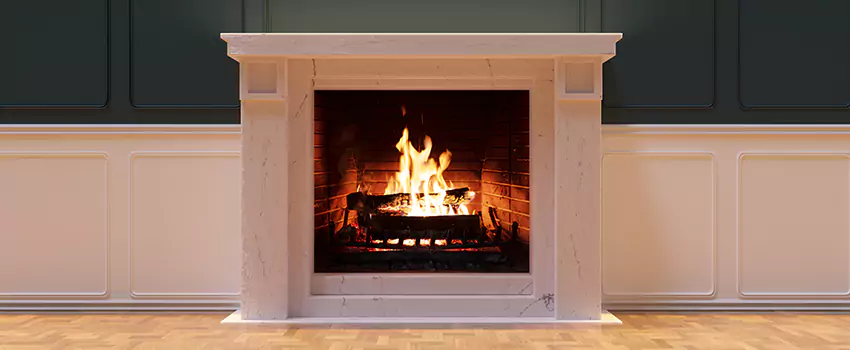 Open Flame Wood-Burning Fireplace Installation Services in Amherst Center, Massachusetts