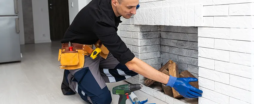 Fireplace Damaged Damper Frame Repair Services in Amherst Center, Massachusetts