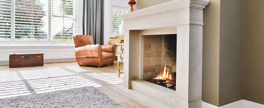Vintage Fireplace Refacing in Amherst Center, Massachusetts