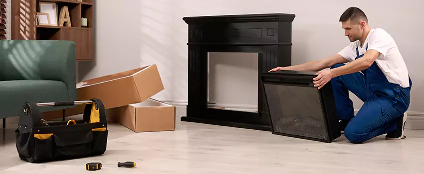 Old Rusted Metal Fireplace Repair And Replacement in Amherst Center, MA
